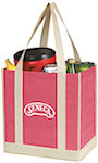 Two Tone Small Grocery Tote Bags